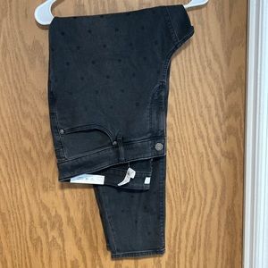 Loft Black Jeans with Dots